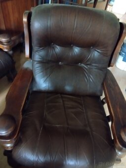 Kožená souprava masív - 4