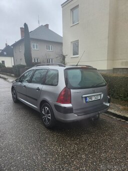 Peugeot 307 2.0hdi 66kw rok 2003 nová stk,zimní pneu,tažné - 4