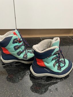 DĚTSKÉ TURISTICKÉ NEPROMOKAVÉ VYSOKÉ BOTY - 4