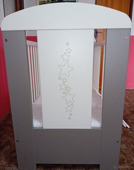 Postýlka a úložným prostorem + kvalitní matrace - 4