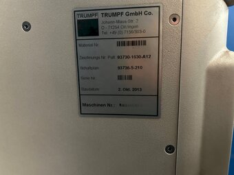 Laserový stroj TRUMPF TruLaser 3030 ( L49) fiber, roku 2013 - 4