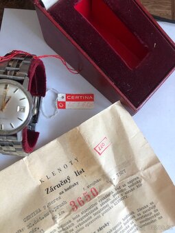 Hodinky CERTINA BLUE RIBBON automatic s krabickou a doklady - 4