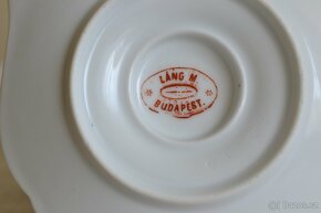 Starožitný hrníček spojený s podšálkem - 4