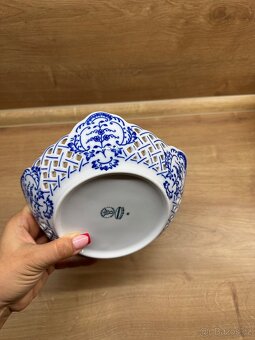 Mísa pětihranná prolamovaná 19 cm, Cibulák, originální z Dub - 4