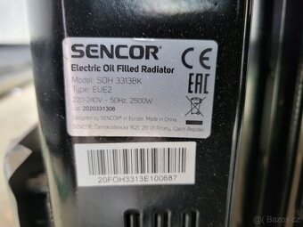 Olejový radiátor Sencor SOH 3313BK černý - 4