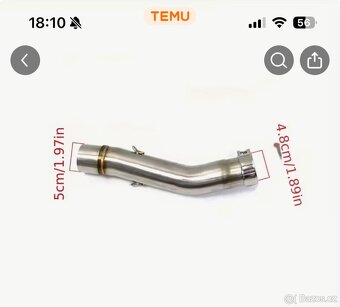 Výfuk SC Project nový + středový díl - 4