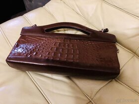 Dámská starožitná kabelka z krokodýlí kůže - 4