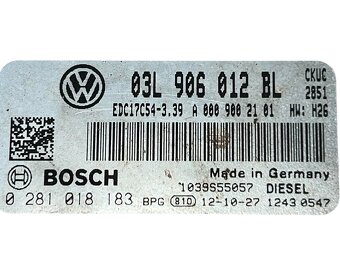 Řídící jednotka motoru CKU 03L906012BL VW Crafter 2E L4H2 13 - 4