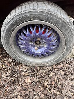 Prodám alu kola s celoročním pneu 165/60 R14 a 185/50 R14 - 4