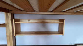 Vyvýšená poslet RÁCHEL 140x200 masiv smrk, matrace - 4