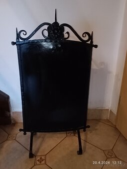 Prodám ručně dělanou tepelnou zástěnu ke kamnům - 4