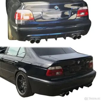 Difuzor zadního nárazníku BMW E39 M5 – Černý lesk - 4