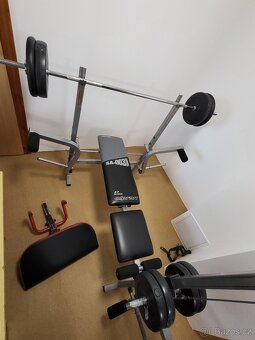 Posilovací lavice s kopáčem a kladkou Olpran SA-003N - 4
