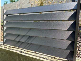 Hliníkový plot, hliníková zástěna do pergoly - 4