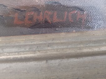 Obraz starožitný olej Láďa Ehrlich - 4