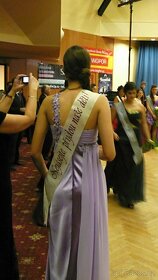 Šaty splývavé plesové satén - 4