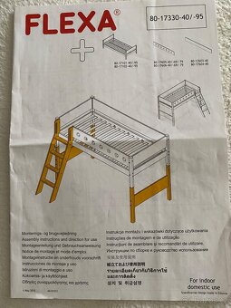 Flexa-zvýšená postel s šikmým žebříkem včetně matrace - 4