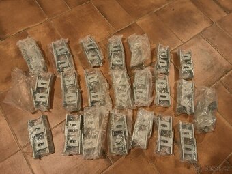 22x Sada držáků plotového pole k přišroubování na holý sloup - 4