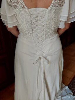 Antické boho svatební šaty - 4