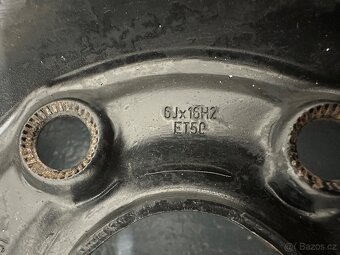 Plechové disky VW 5x112 R16 6J ET50 - 4