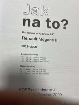 Kniha jak opravit Renault Megane II. - 4