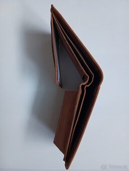 Hnědá peněženka z kozí kůže s RFID blokací - 4