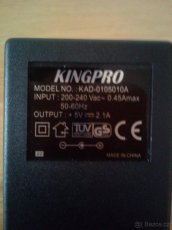 Prodám Síťový adaptér Kingpro z 230V na 5V. - 4