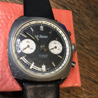 krásné švýcarské hodinky Le Phare - Chronograph 1965s - 4