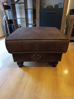 Gauč, křeslo a taburet Asko - 4