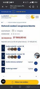 Rohová sedací souprava Monte - 4