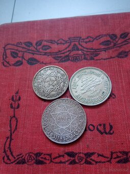 STŘÍBRNÉ MINCE PIASTRY+FRANKY-3KS - 4