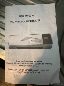 Nástěnné elektrické topidlo - 4