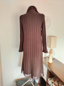 Dámský dlouhý svetr, kardigan, vesta s třásněmi, vel. M/L - 4