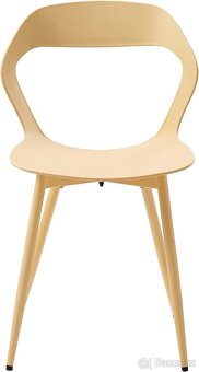 Nový set jídelních židlí, žluté, 4 kusy - 4
