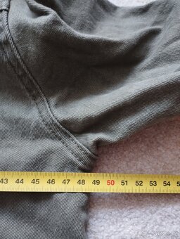 Kratší khaki džínová bunda vel. XXL - 4