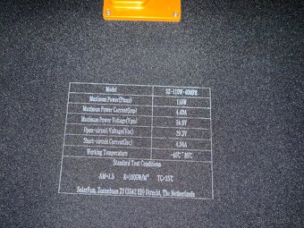 Solární panel 110W s měničem napětí - 4