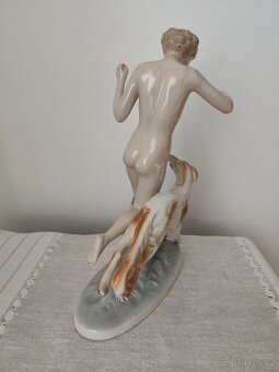 Royal dux Diana akt porcelánová soška - 4