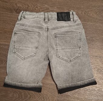Džínové kraťasy C&A a tílko H&M vel. 140/146 - 4