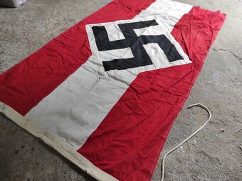 VELKÁ VLAJKA/PRAPOR HITLERJUGEND,90 X 150 CM,ZNAČENÁ - 4