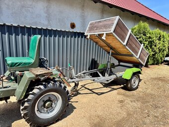 Traktor domácí výroby + příslušenství (malotraktor) - 4