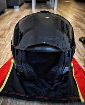 Překlopná helma LS2 Advant X - černá matná vel. XL - 4