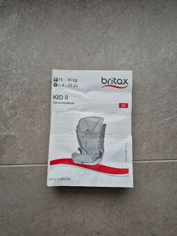 Autosedačka Britax Romer KID 2 - 4