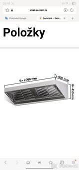 Digestoř 2m osvětlení + filtry - 4