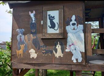 Dětský dřevěný domeček - 4