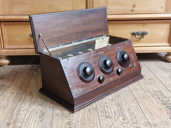 Starožitné rádio Chelsea Super-Five 5, USA, 1925, 5 lampovka - 4