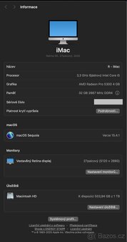 Apple iMac 27” 5K (2020) 32GB RAM, 1TB SSD, perfektní stav - 4