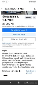 Prodám Škoda fabia i 1.4 74kw - 4