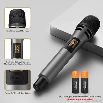 Bezdrátové mikrofony Tonor tw 320 s kosmetickou vadou - 4