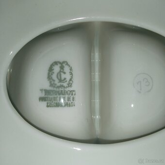 Porcelánový servis tři grácie luxusní pozlacený - 4