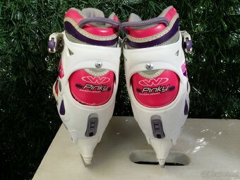 Dětské nastavitelné lední brusle WORKER Pinky vel. 28-31 - 4